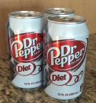 Cans of Diet Dr. Pepper